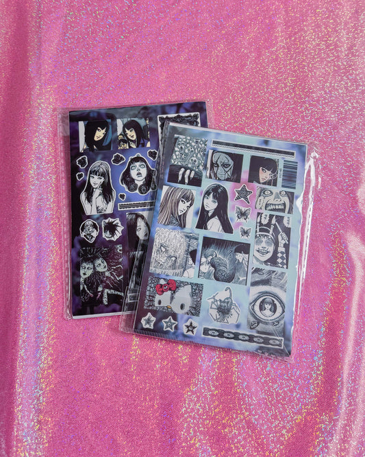 Junji Ito 8 page Sticker Sheet Set