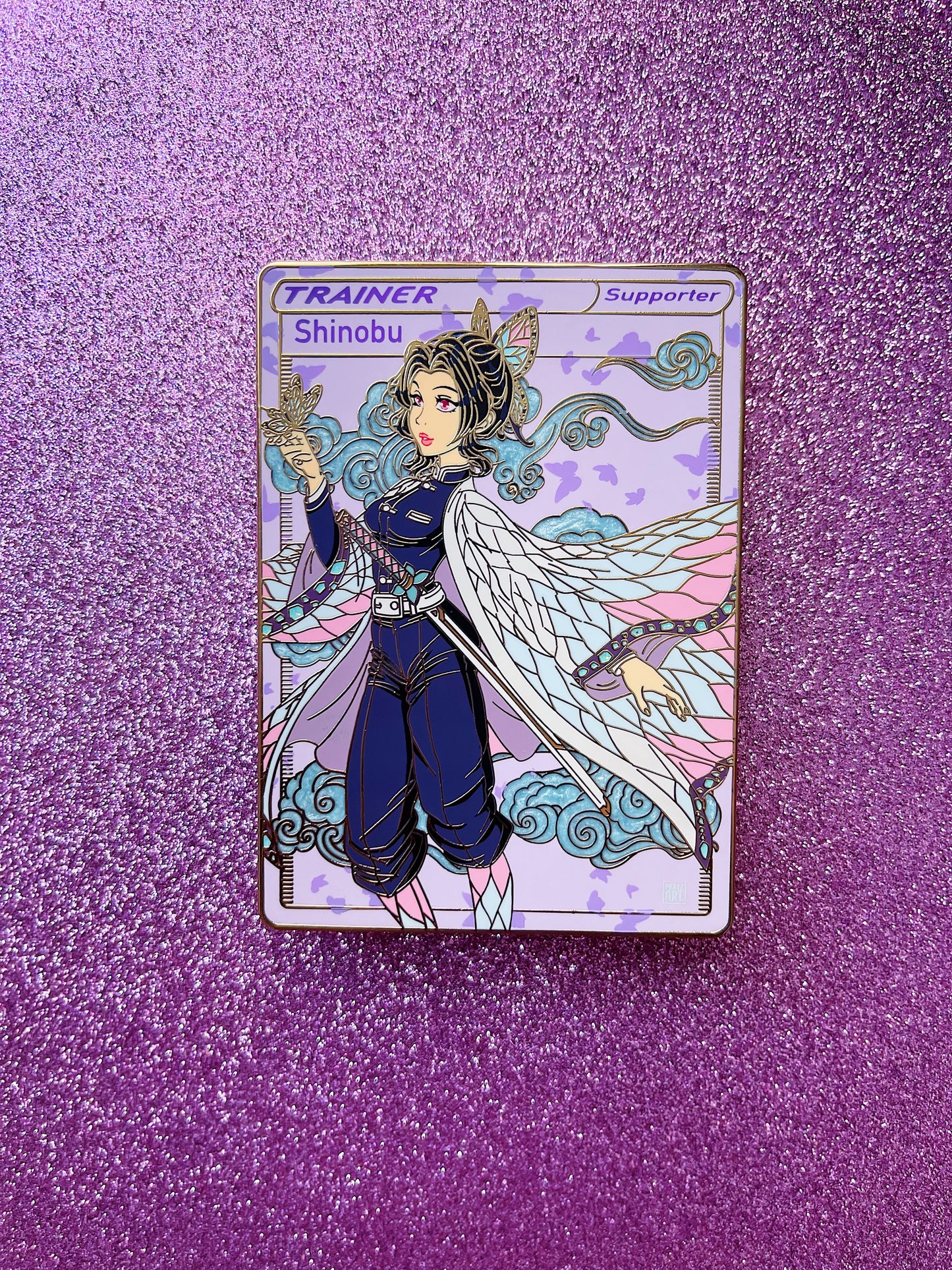 Shinobu Trading Card In Hand
