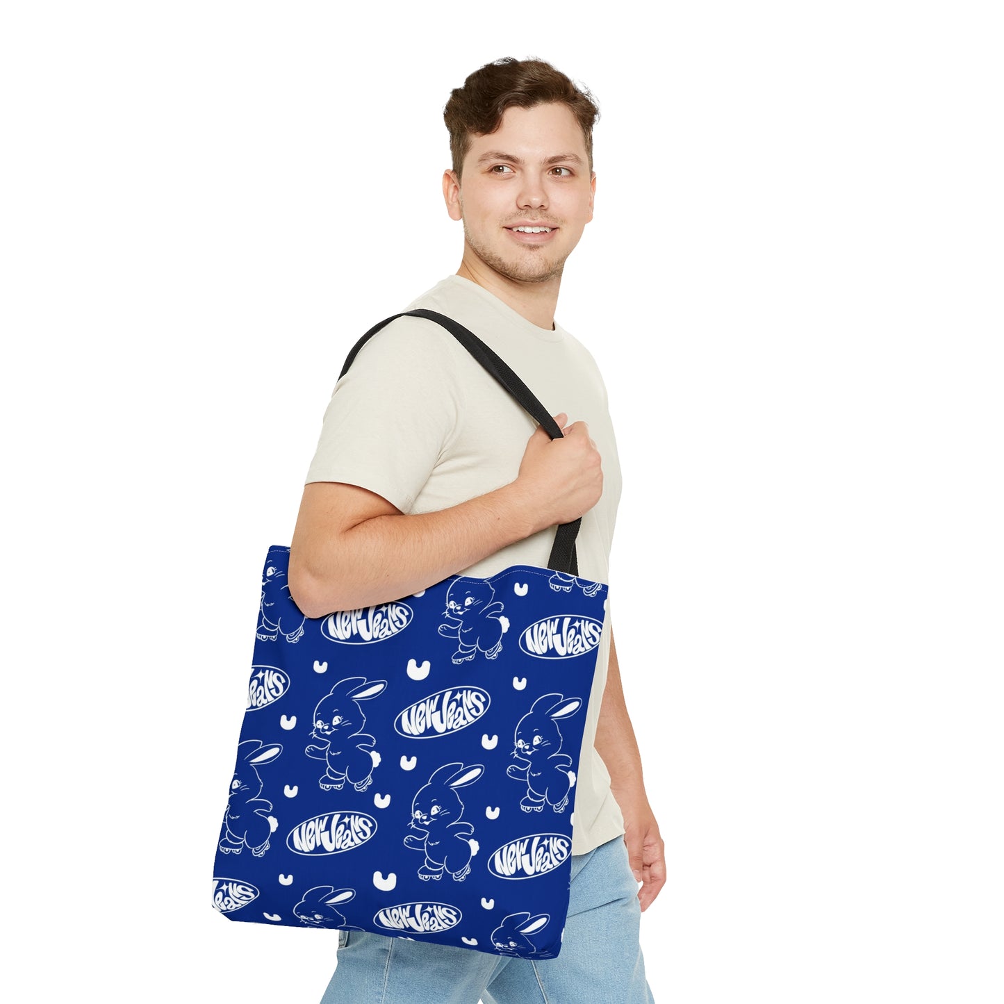 New Jeans Logo and Bunny Tote