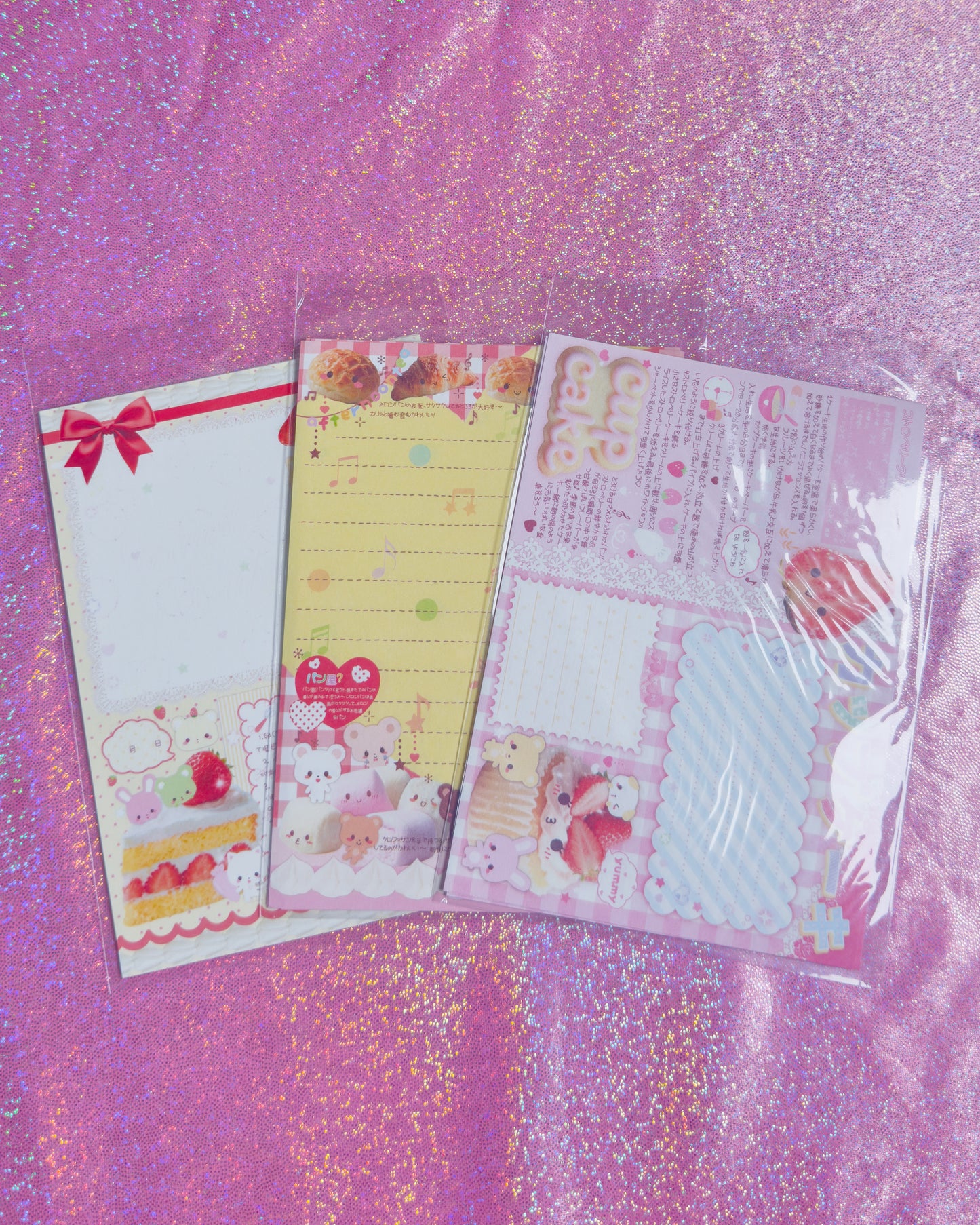 Cute Food Note Sheets