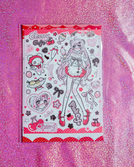 Melo- Red Maid Sticker Sheet