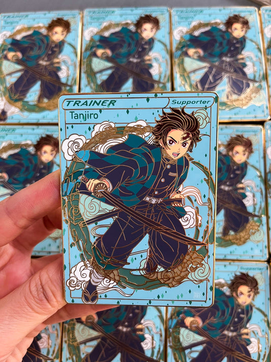 Tanjiro Trading Card In Hand