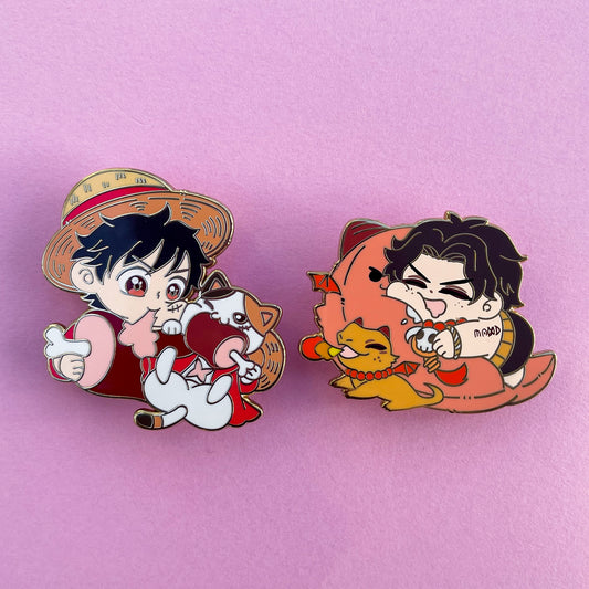Luffy and Ace Chibis In Hand